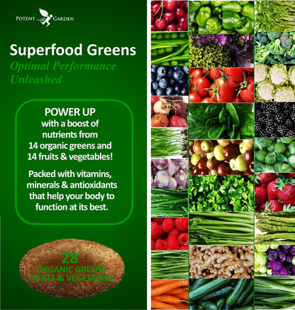 Potent Garden Daily Nutrition Bundle – Superfood Greens + Multivitamin - Maple Wellness Supplements