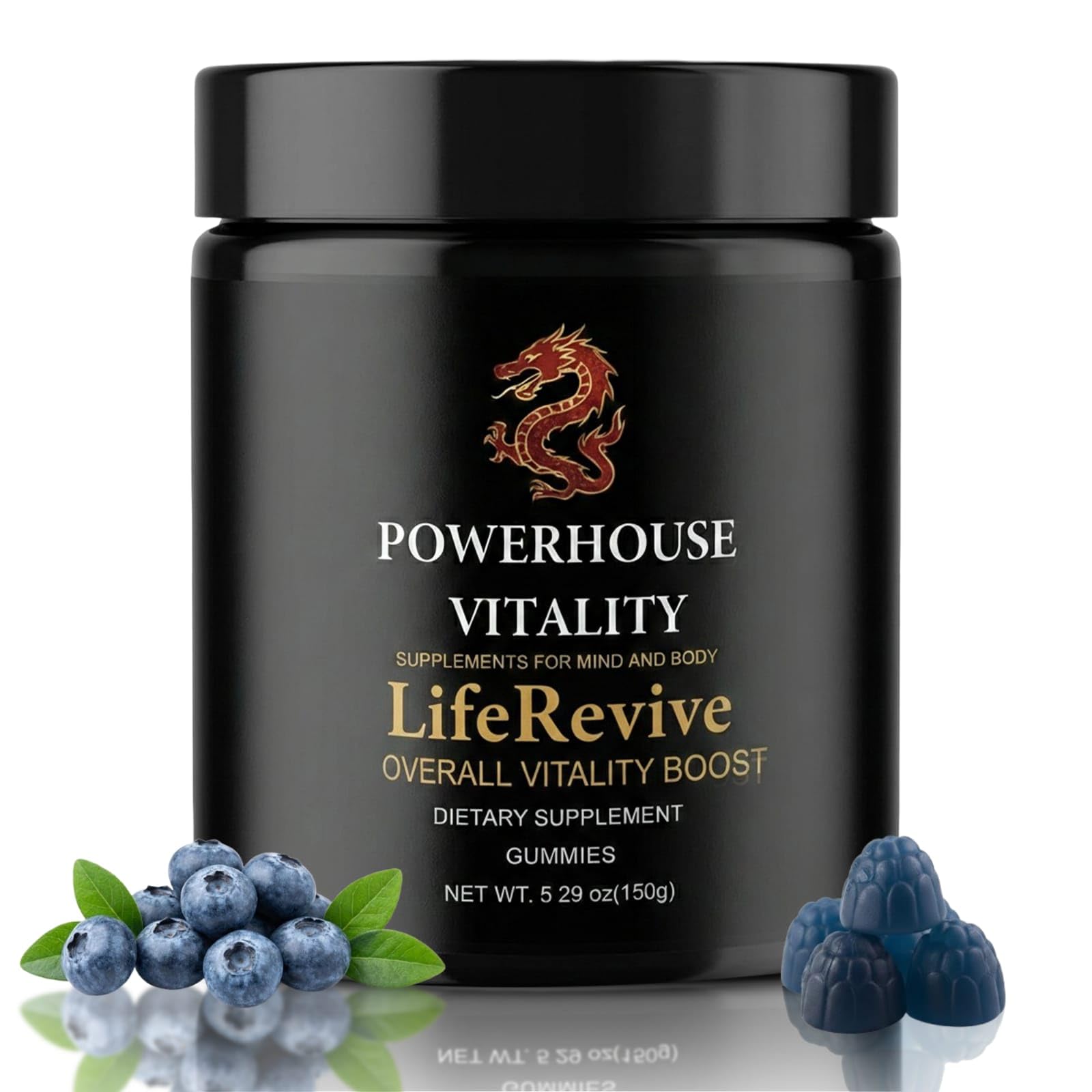 Powerhouse Vitality LifeRevive - Overall Vitality Boost | Vitamin Gummies for Men & Women - Maple Wellness Supplements