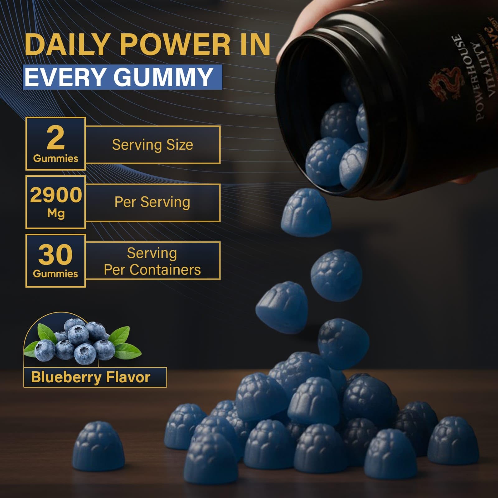 Powerhouse Vitality LifeRevive - Overall Vitality Boost | Vitamin Gummies for Men & Women - Maple Wellness Supplements