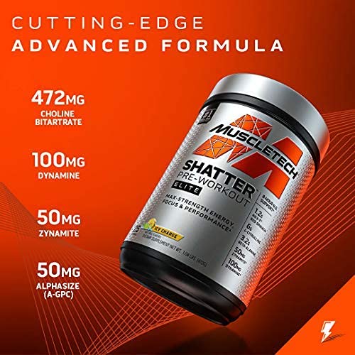 Pre Workout for Men & Women | MuscleTech Shatter Elite Pre-Workout | Preworkout - Maple Wellness Supplements