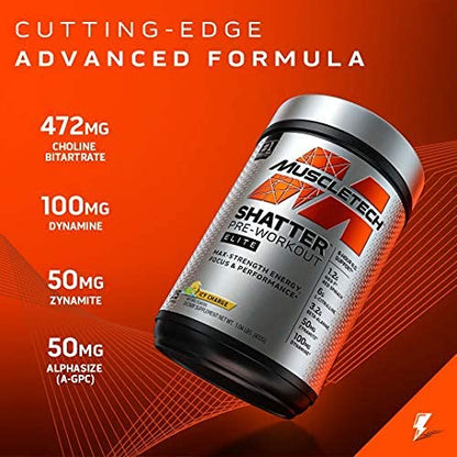 Pre Workout for Men & Women | MuscleTech Shatter Elite Pre-Workout | Preworkout - Maple Wellness Supplements