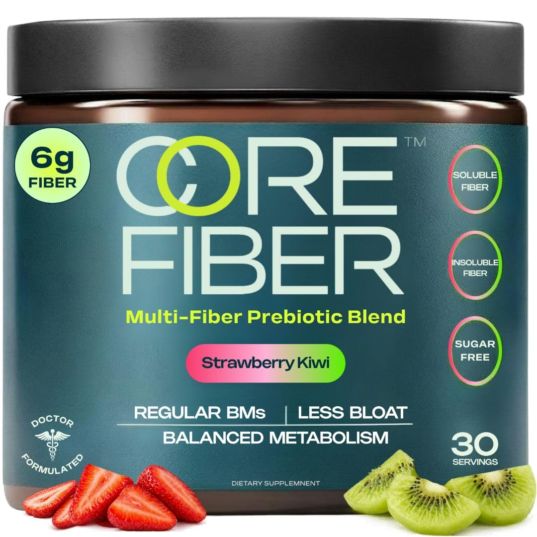 Prebiotic Fiber Supplement for Women & Men – 6g Prebiotic Fiber Powder – Daily Blend for Gut Health, Bloating, Regular Digestion & Energy – Soluble & Insoluble, - Maple Wellness Supplements