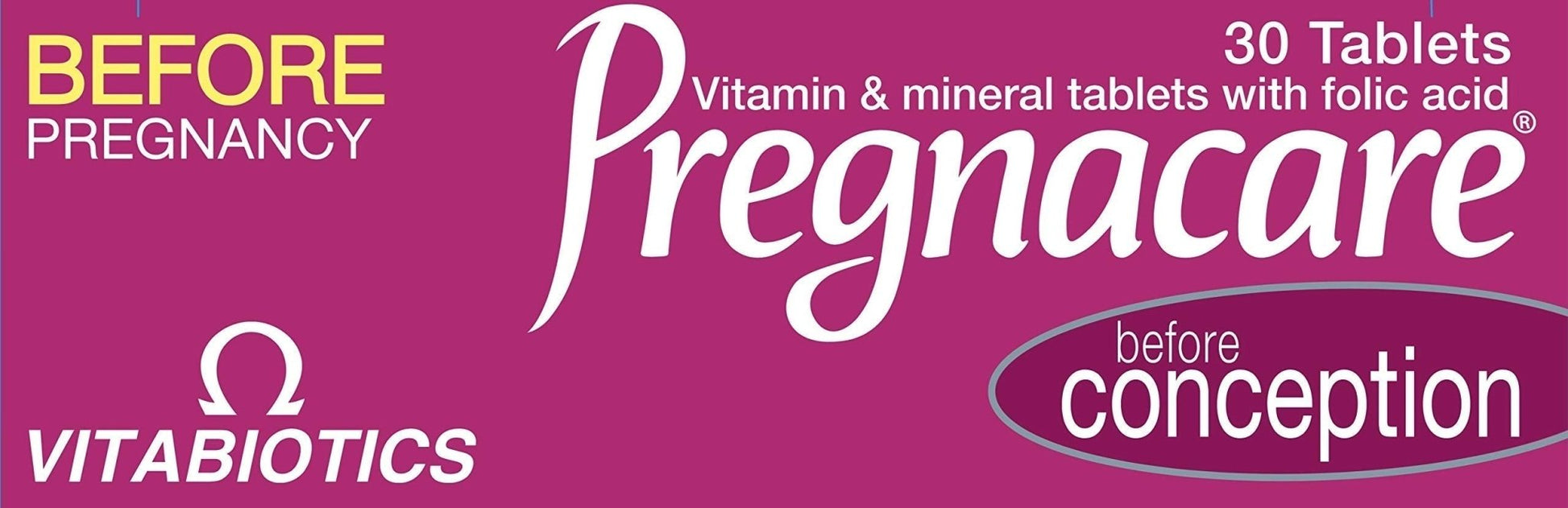 Pregnacare Conception Tablets, Pack of 30, 30 Count - Maple Wellness Supplements