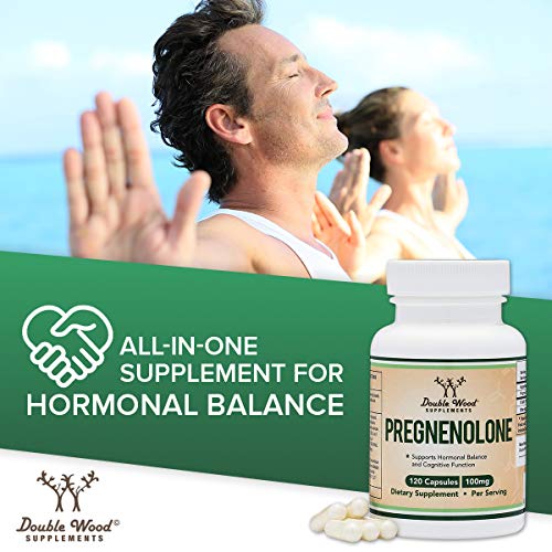 Pregnenolone 100mg per Serving (Converted to Progesterone to Boost Progesterone - Maple Wellness Supplements
