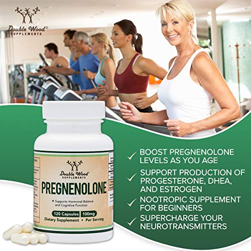 Pregnenolone 100mg per Serving (Converted to Progesterone to Boost Progesterone - Maple Wellness Supplements