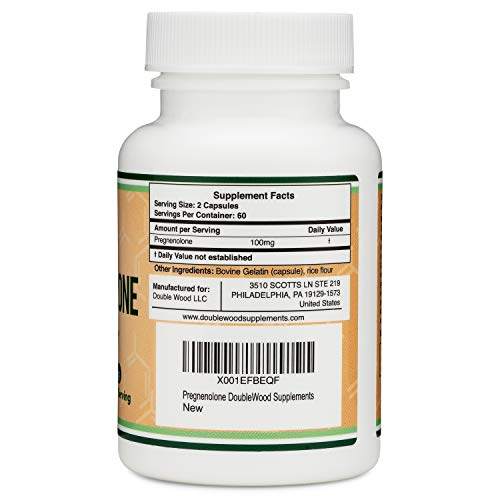 Pregnenolone 100mg per Serving (Converted to Progesterone to Boost Progesterone - Maple Wellness Supplements