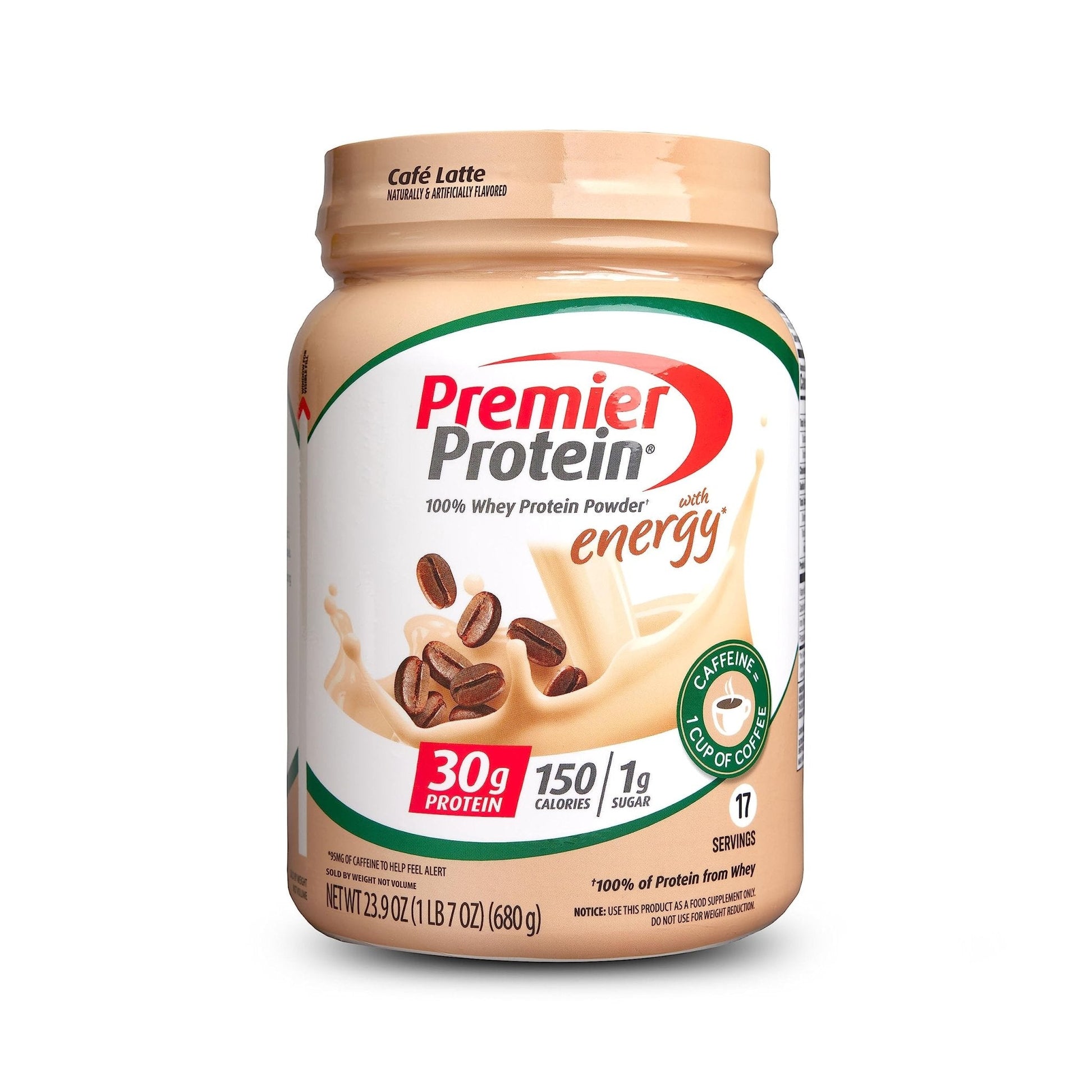 Premier Protein Powder, Cafe Latte , 30g Protein, 1g Sugar, 100% Whey Protein - Maple Wellness Supplements