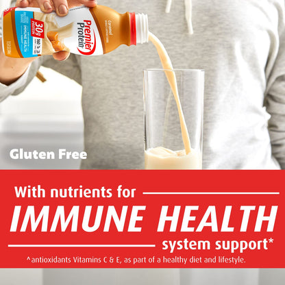 Premier Protein Powder & Premier Liquid Protein Shake, Caramel, 30g Protein, 1g Sugar - Maple Wellness Supplements