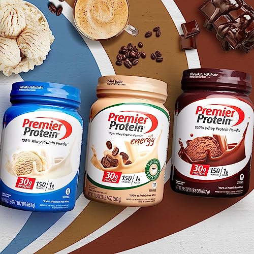 Premier Protein Powder, Vanilla Milkshake, 30g Protein, 1g Sugar, 100% Whey Protein - Maple Wellness Supplements