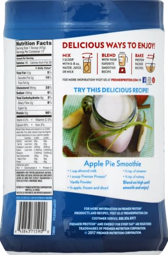 Premier Protein Powder, Vanilla Milkshake, 30g Protein, 1g Sugar, 100% Whey Protein - Maple Wellness Supplements