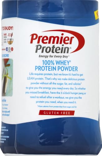 Premier Protein Powder, Vanilla Milkshake, 30g Protein, 1g Sugar, 100% Whey Protein - Maple Wellness Supplements