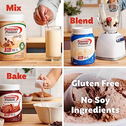 Premier Protein Powder, Vanilla Milkshake, 30g Protein, 1g Sugar, 100% Whey Protein - Maple Wellness Supplements