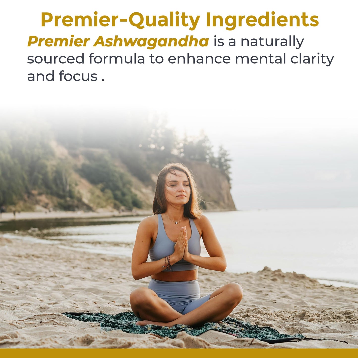 Premier Research Labs Premier Ashwagandha - Pure Supplement for Women & Men with Organic Ashwagandha Root, Herbal Pills for Stress & Sleep Support, Fermented for Absorption - 120 Plant-Based Capsules - Maple Wellness Supplements