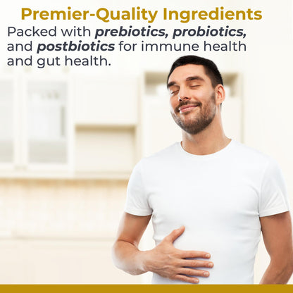 Premier Research Labs Premier Probiotic - Pre Pro Post Biotics for Women & Men, Quad Biotic, Quadbiotic, Prebiotics, Probiotics - Maple Wellness Supplements