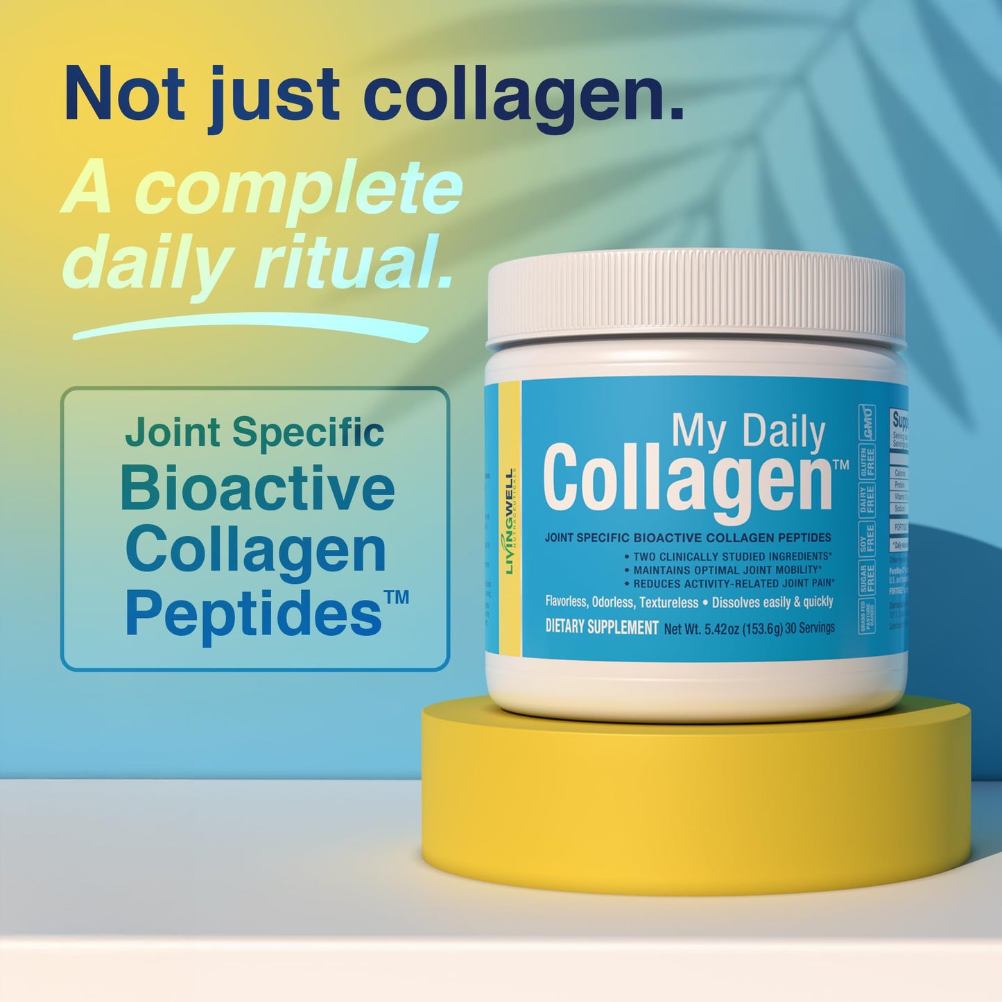 Premium Collagen Peptides Type 1 & 3 Collagen Powder - Hydrolyzed Bovine with Protein & Vitamin C – Unflavored Powdered Peptides Protein for Men and Women Joint & Cartilage Health – 30 Servings - Maple Wellness Supplements