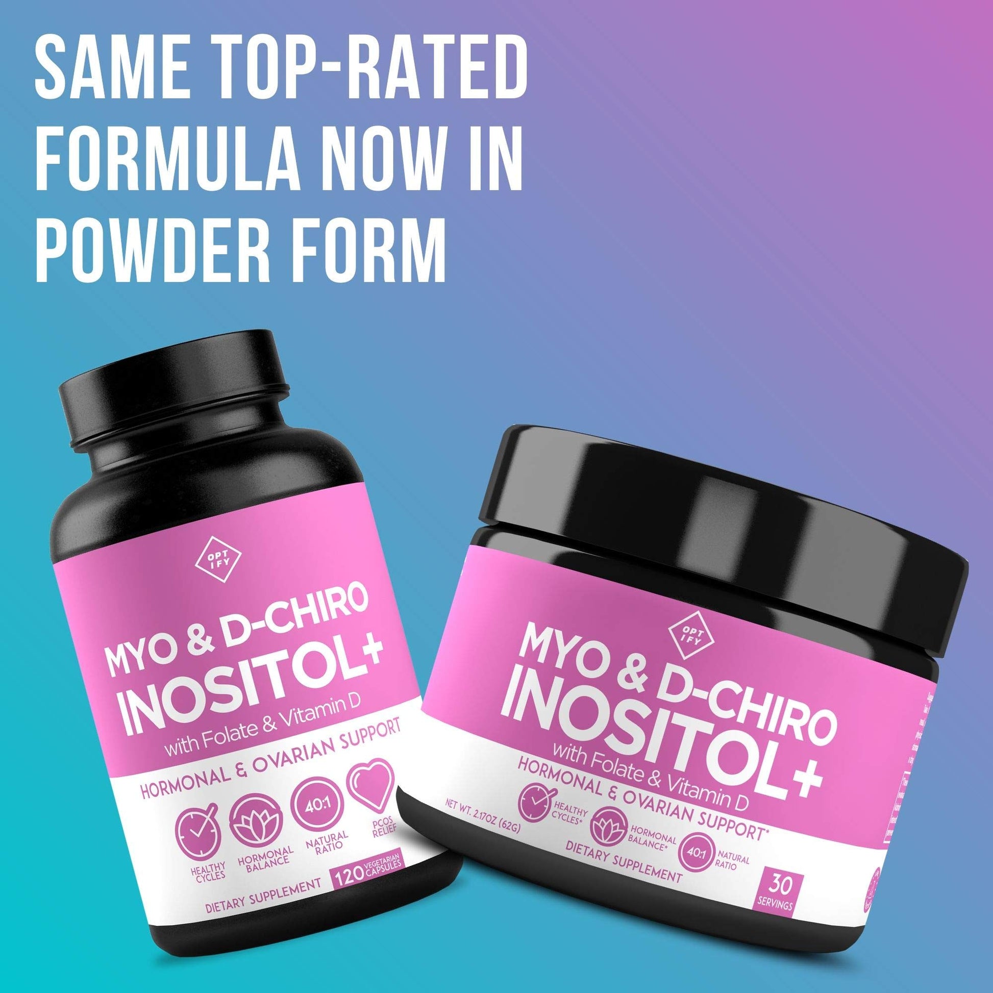 Premium Inositol Supplement Bundle - Myo-Inositol and D-Chiro Inositol Plus Folate - Maple Wellness Supplements