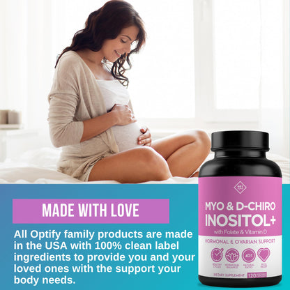 Premium Inositol Supplement - Myo-Inositol and D-Chiro Inositol Plus Folate and Vitamin - Maple Wellness Supplements