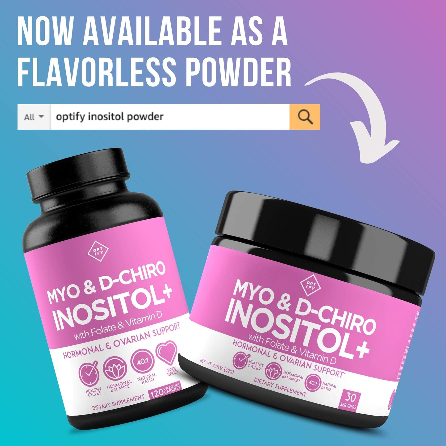Premium Inositol Supplement - Myo-Inositol and D-Chiro Inositol Plus Folate and Vitamin - Maple Wellness Supplements