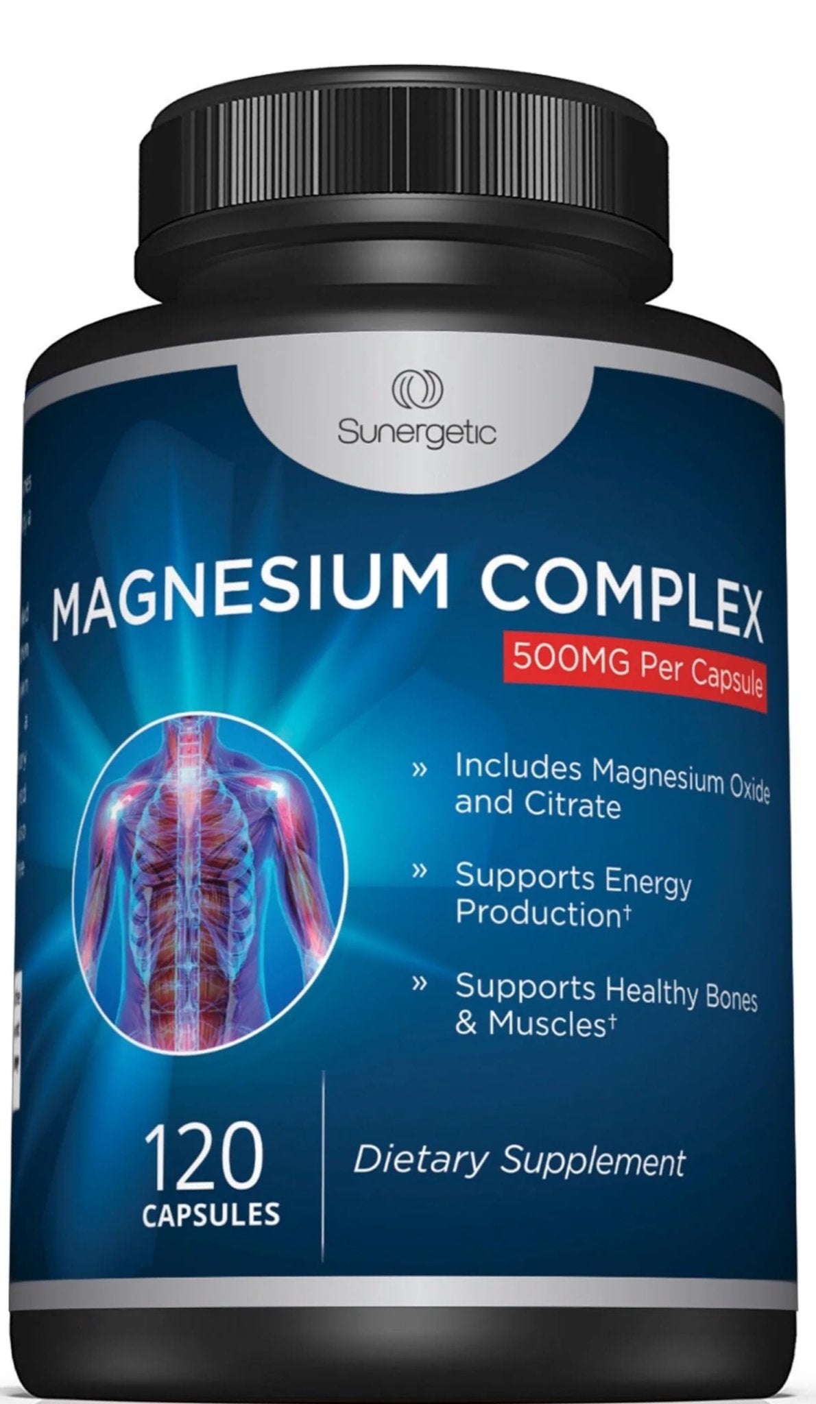 Premium Magnesium Citrate Capsules – Powerful 500mg Magnesium Oxide & Citrate Supplement – Helps Support Healthy Bones, Muscles, Teeth, Energy & Relaxation – 120 Vegetable Capsules - Maple Wellness Supplements