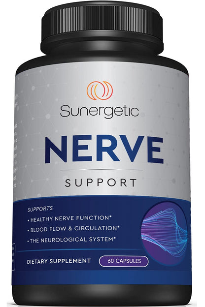 Premium Nerve Support Supplement – with Alpha Lipoic Acid (ALA) 600 mg, Acetyl-L-Carnitine (ALC) & Benfotiamine - Nerve Support Formula for Healthy Circulation, Feet, Hands & Toes - 60 Capsules - Maple Wellness Supplements