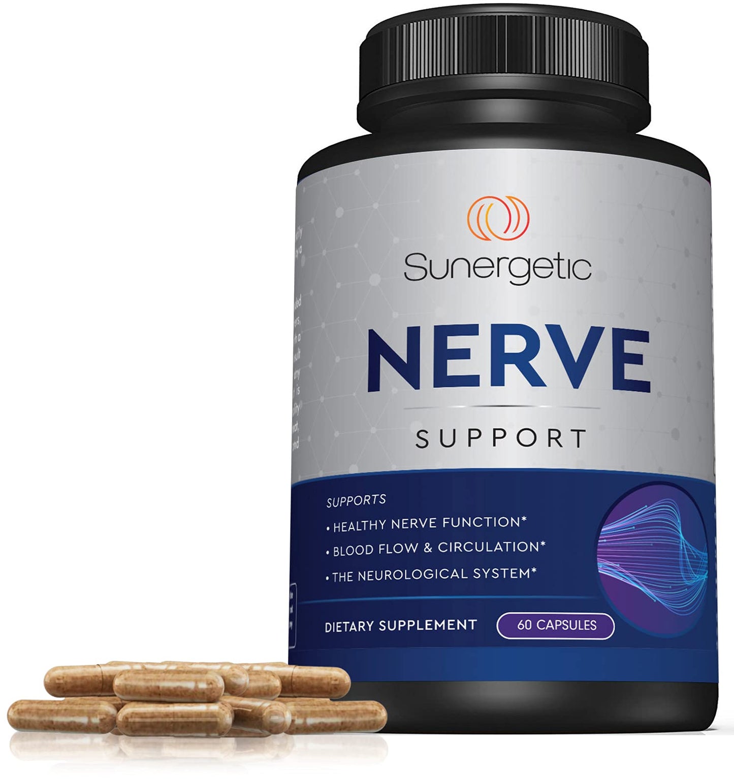 Premium Nerve Support Supplement – with Alpha Lipoic Acid (ALA) 600 mg, Acetyl-L-Carnitine (ALC) & Benfotiamine - Nerve Support Formula for Healthy Circulation, Feet, Hands & Toes - 60 Capsules - Maple Wellness Supplements