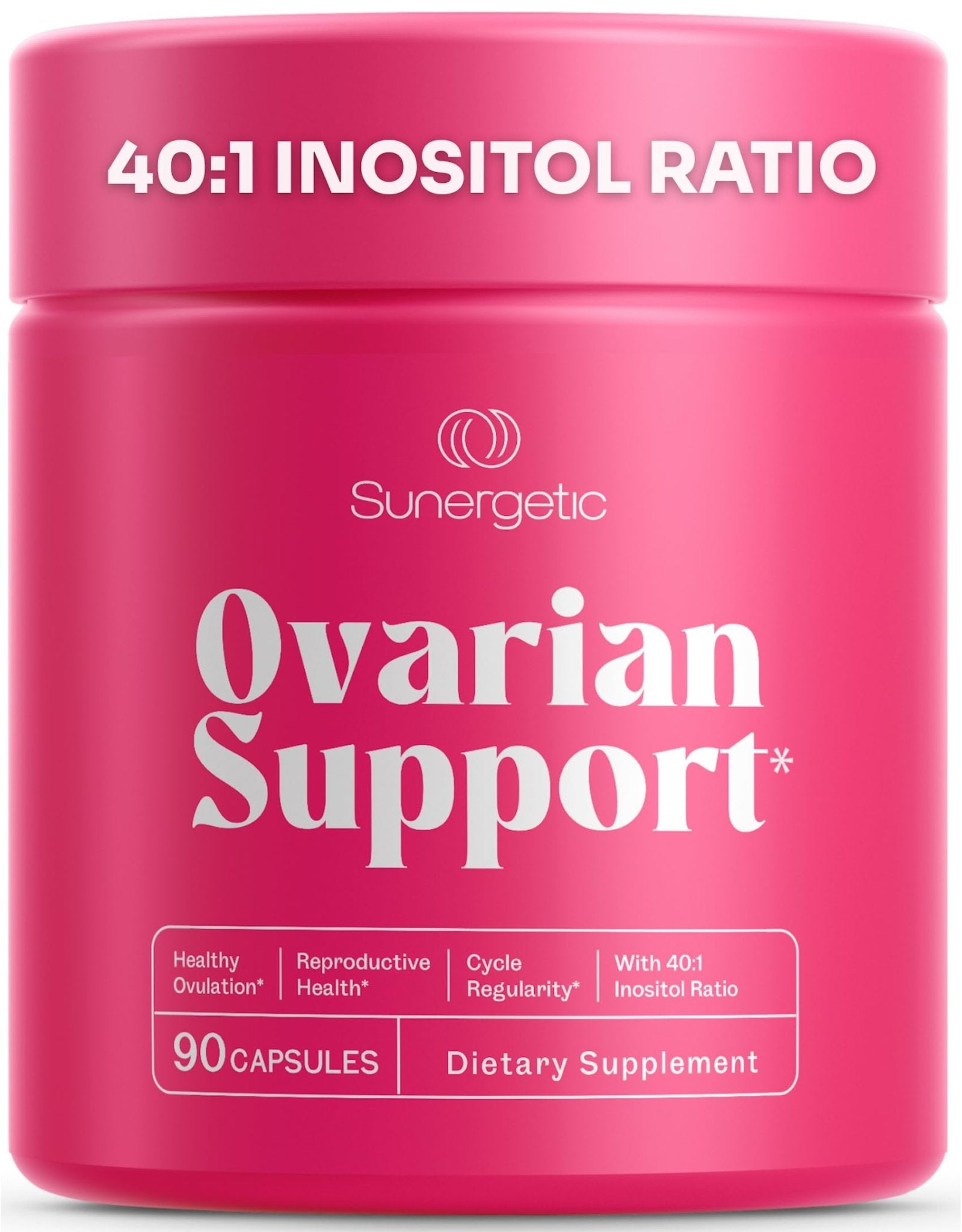 Premium Ovarian Health Support Supplement – Hormone Balance, Ovulation & Cycle Regularity - Myo-Inositol & D-Chiro Inositol Supplement for Women – 40:1 Inositol Ratio With Folate & DIM – 90 Capsules - Maple Wellness Supplements