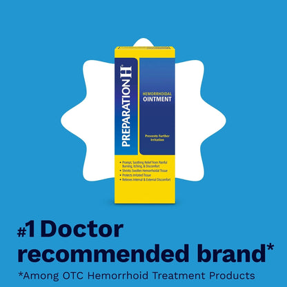 Preparation H Hemorrhoid Ointment, Itching, Burning and Discomfort Relief - 1 Oz Tube - Maple Wellness Supplements