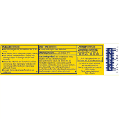 Preparation H Hemorrhoid Symptom Treatment Cream (0.9 Ounce Tube), Maximum Strength Multi-Symptom Pain Relief with Aloe - Maple Wellness Supplements