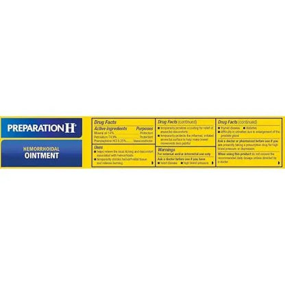 PREPARATION H Hemorrhoid Symptom Treatment Ointment, Itching, Burning & Discomfort Relief, Tube (2.0 Ounce) - Maple Wellness Supplements