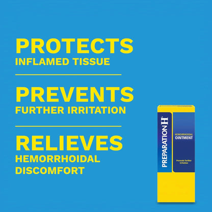 PREPARATION H Hemorrhoid Symptom Treatment Ointment, Itching, Burning & Discomfort Relief, Tube (2.0 Ounce) - Maple Wellness Supplements