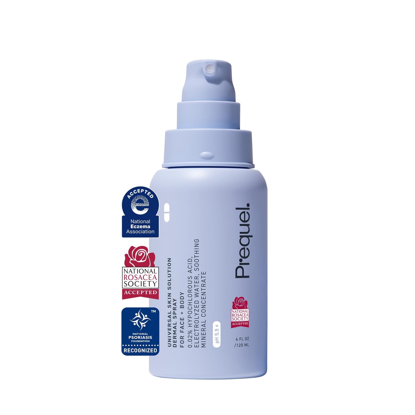 Prequel Skin Universal Skin Solution Hypochlorous Acid Spray for Face and Body. Fine Mist HOCL Facial Cleanser and Dermal - Maple Wellness Supplements