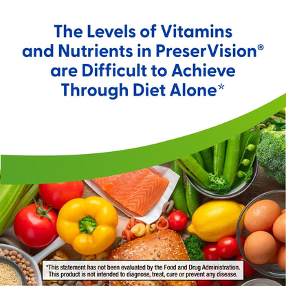 PreserVision AREDS 2 Eye Vitamins, 1 Eye Doctor Recommended Brand, Chewable Lutein and Zeaxanthin Supplement with Vitamin C, Vitamin E,Zinc, and Copper, Mixed Berry, 70 Tablets - Maple Wellness Supplements
