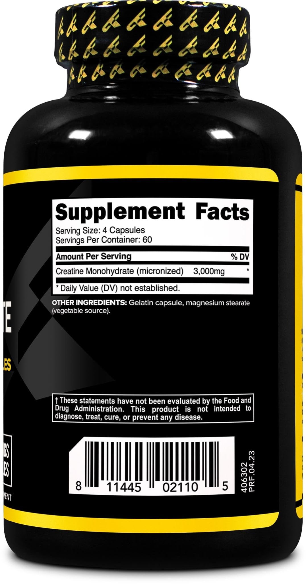 Primaforce Creatine Monohydrate Capsules - 240 Capsules, 3,000mg per Serving, Gluten Free and Non-GMO - Maple Wellness Supplements