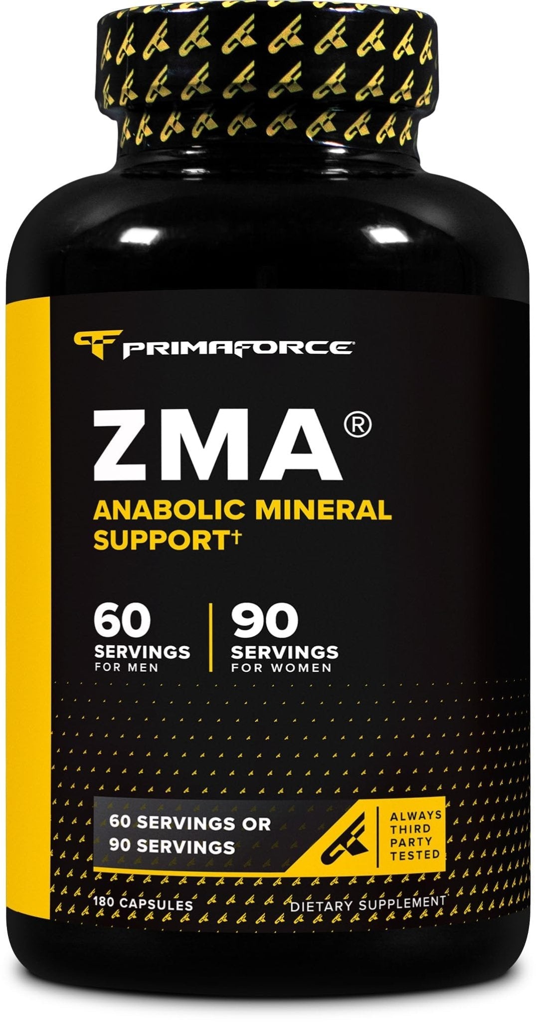 Primaforce ZMA Dietary Supplement, 180 Capsules - Maple Wellness Supplements