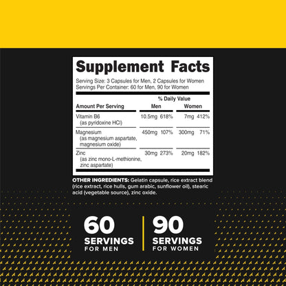 Primaforce ZMA Dietary Supplement, 180 Capsules - Maple Wellness Supplements