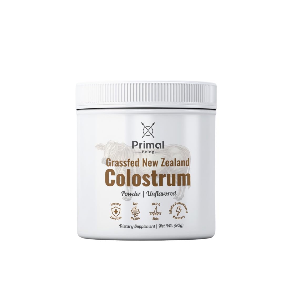 Primal Being Grassfed Beef Colostrum - Supports Immune Function, Gut Health, Hair - Maple Wellness Supplements