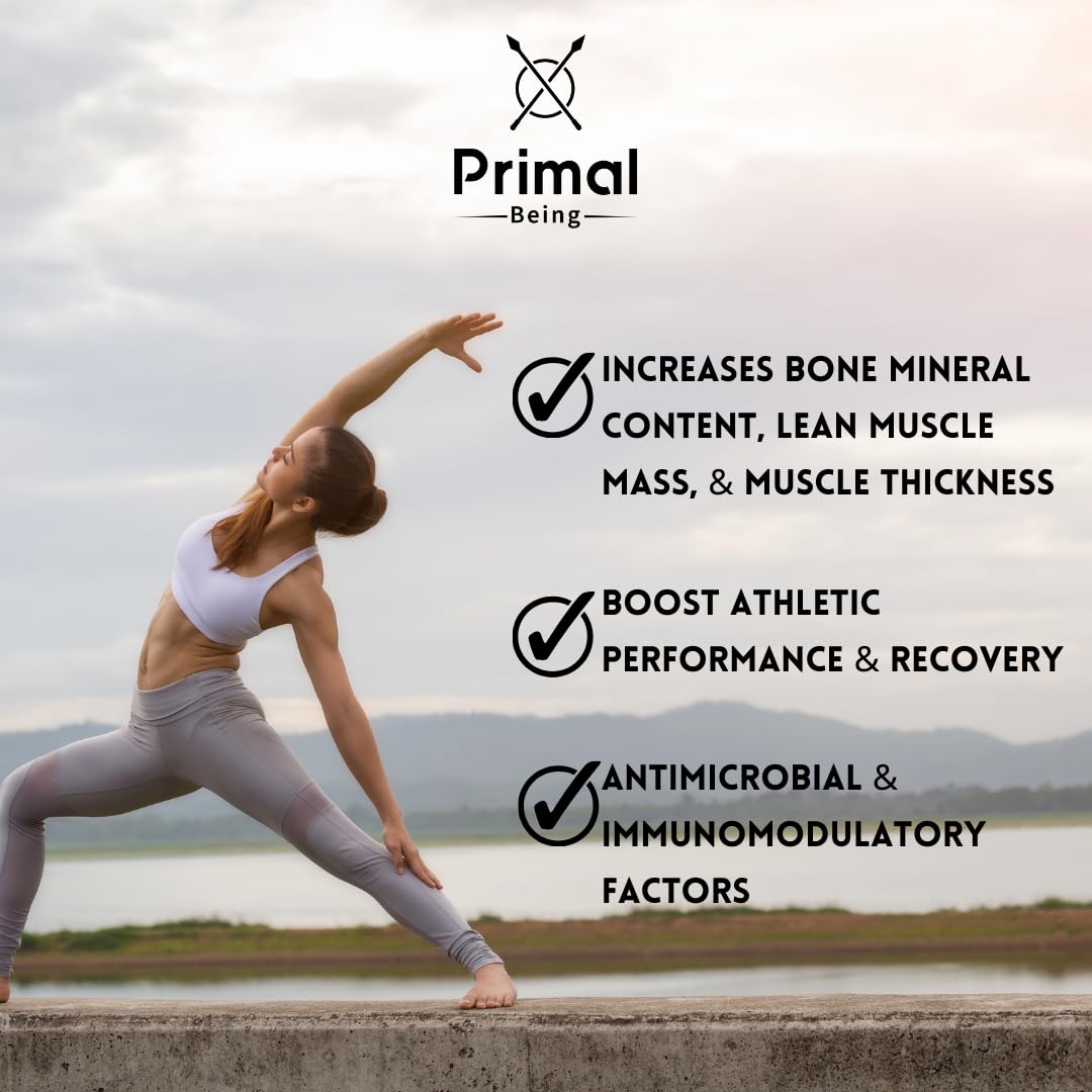 Primal Being Grassfed Beef Colostrum - Supports Immune Function, Gut Health, Hair - Maple Wellness Supplements