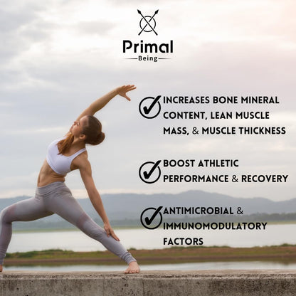 Primal Being Grassfed Beef Colostrum - Supports Immune Function, Gut Health, Hair - Maple Wellness Supplements