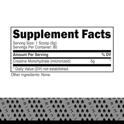 Primal Creatine Monohydrate Powder (400 Grams) | Unflavored Micronized Creatine - Maple Wellness Supplements