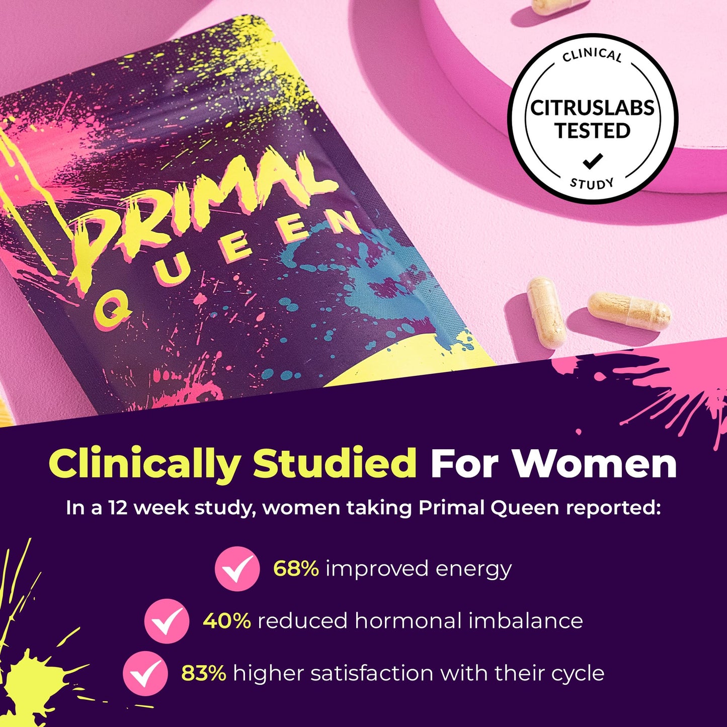 Primal Queen Female-Optimized Beef Organ Superfood Supplement (Beef Liver, Kidney, Heart, & 3 More) - 100% Grass Fed, Pasture Raised - 3rd Party & Clinically Tested - Maple Wellness Supplements