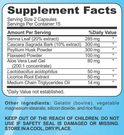 PRIMAL RESOURCE 15 Day Cleanse & Detox – Supports Digestive Health, Regularity & Gut Cleanse –Herbal with Probiotics - Maple Wellness Supplements