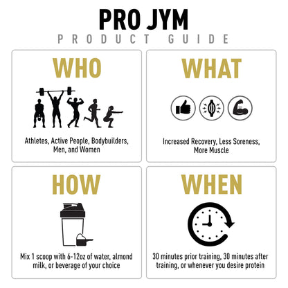 Pro JYM Protein Powder - Egg White, Milk, Whey Protein Isolates & Micellar Casein - Maple Wellness Supplements