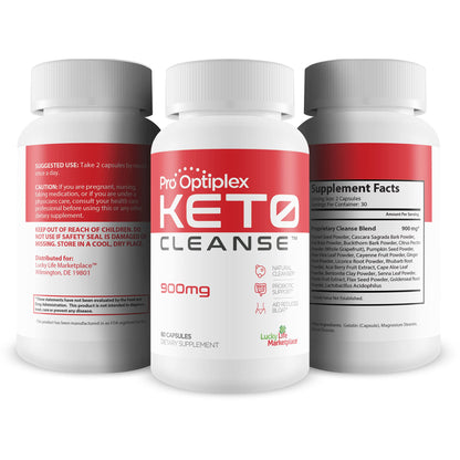 Pro Optiplex Keto Cleanse - Cleanse & Detox Naturally - Herbal Keto Cleanse with Probiotic - Maple Wellness Supplements