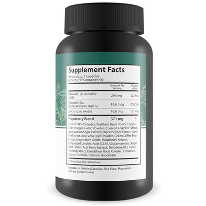 Pro Puravive Slim Cleanse - 90 Day Supply - Our Best Gentle Full Body Detox Cleanse - Maple Wellness Supplements