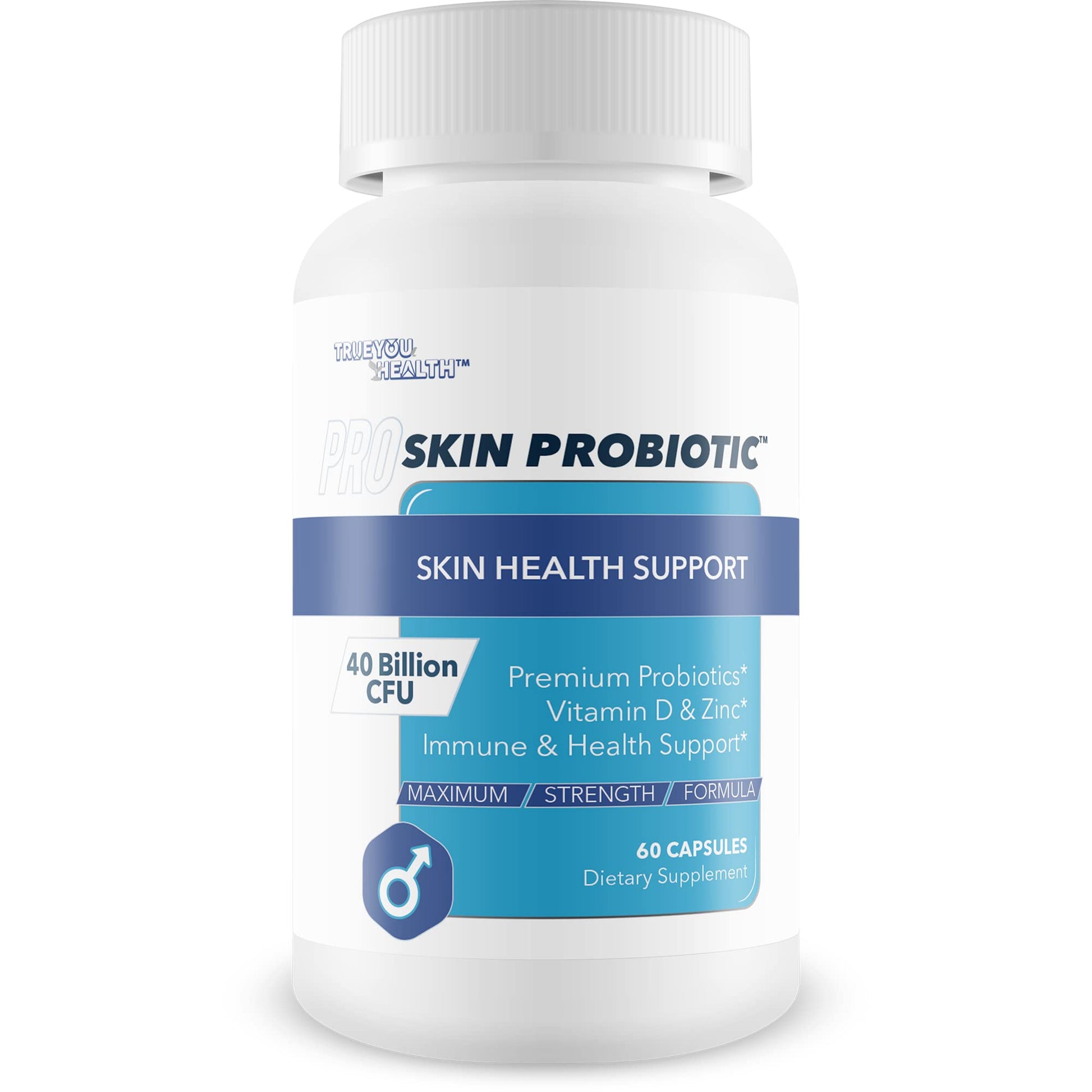 Pro Skin Probiotic - Skin Health Supporting Probiotic with Immune Support - Promote Healthy Skin Microbiome from Inside Out - Health Starts in the Gut - Support Reduced Breakouts, Redness, & Puffiness - Maple Wellness Supplements