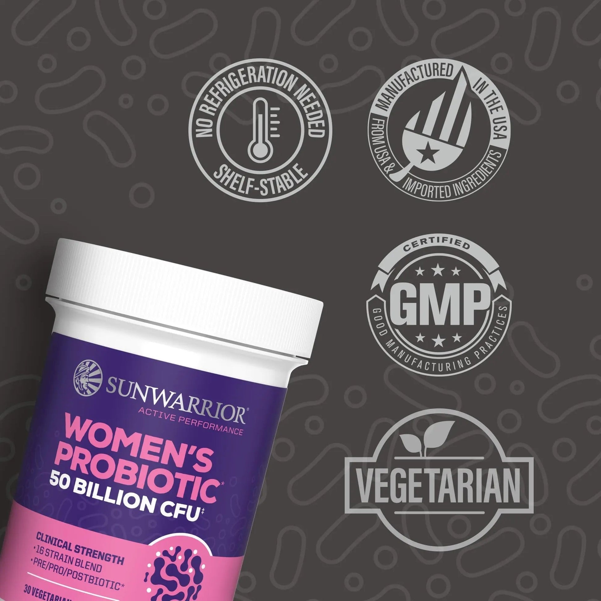 Probiotic for Gut Health 50 Billion CFU Probiotics Supplement Capsules 16 Strains Prebiotics, Postbiotics for Women Gut Immune Colon Health Energy Endurance Support Soy-Free Non-GMO 30 Capsule Serving - Maple Wellness Supplements
