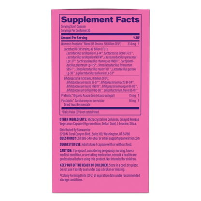 Probiotic for Gut Health 50 Billion CFU Probiotics Supplement Capsules 16 Strains Prebiotics, Postbiotics for Women Gut Immune Colon Health Energy Endurance Support Soy-Free Non-GMO 30 Capsule Serving - Maple Wellness Supplements