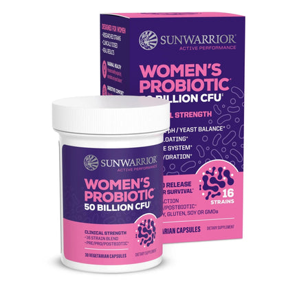 Probiotic for Gut Health 50 Billion CFU Probiotics Supplement Capsules 16 Strains Prebiotics, Postbiotics for Women Gut Immune Colon Health Energy Endurance Support Soy-Free Non-GMO 30 Capsule Serving - Maple Wellness Supplements