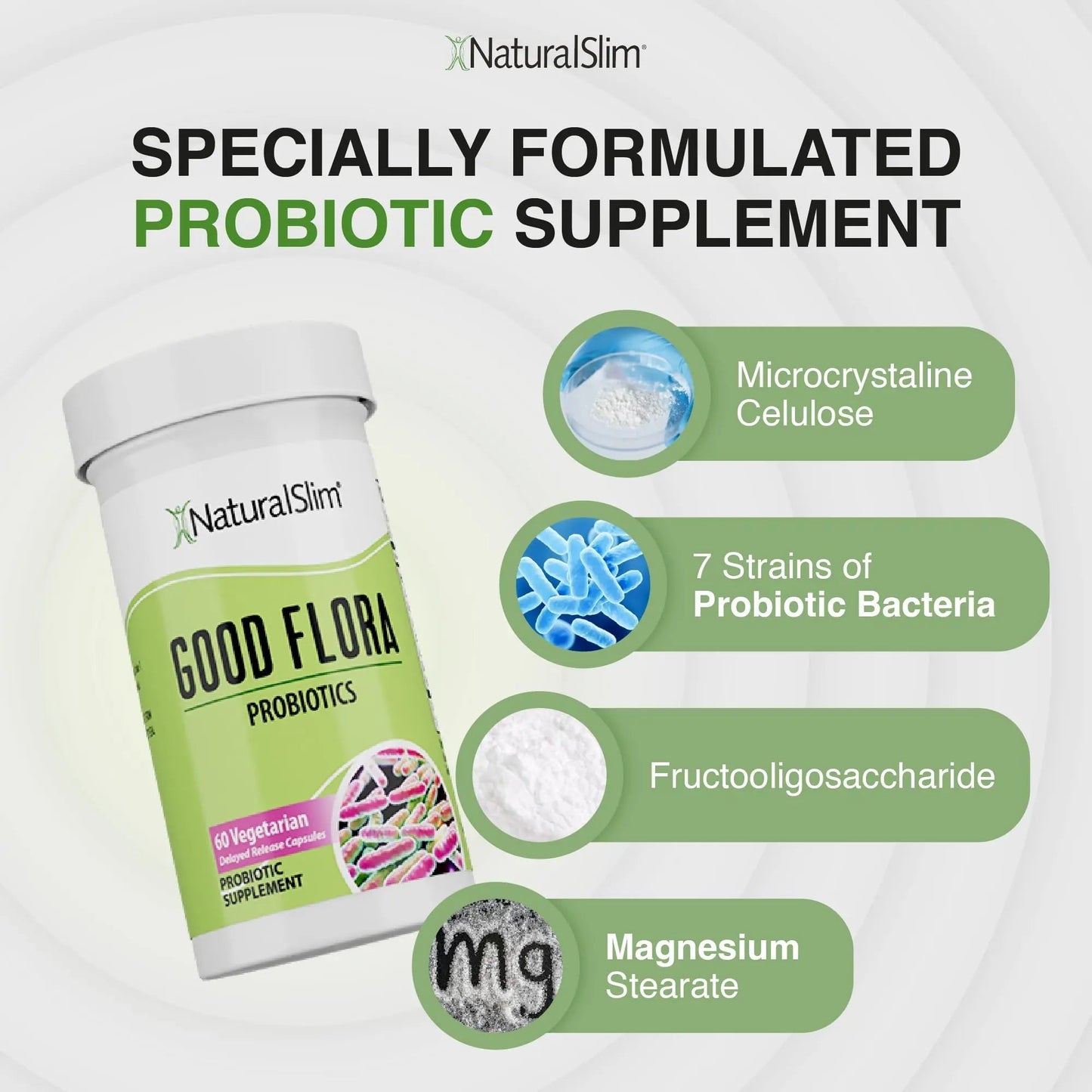 Probiotic Nutritional Supplements Gentle Formula Pro Biotics for Gut Health, Digestive Health, Immune Support, & De-Bloating for Women & Men, 7 Powerful Probiotic Strains, 60 Vegetarian Capsules 3 Pk - Maple Wellness Supplements