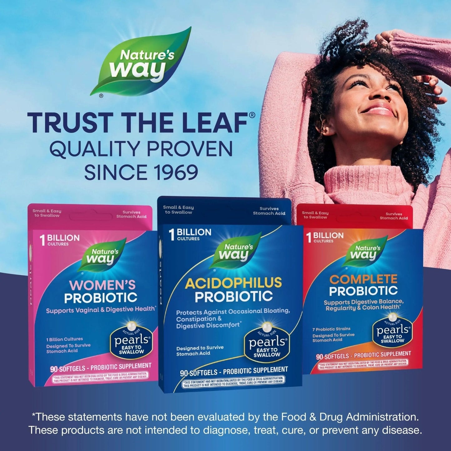 Probiotic Pearls Acidophilus Once Daily Probiotic Supplement, 1 Billion Live Cultures, Survives Stomach Acid, No Refrigeration, 90 Softgels - Maple Wellness Supplements